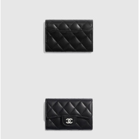 5위 CHANEL 샤넬 카드지갑 A80799 (캐비어/램스킨) (금장/은장)
