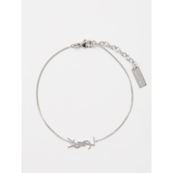 SAINT LAURENT 생로랑 모노그램 브레이슬릿 (실버/로즈골드)