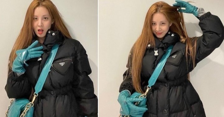 PRADA 프라다 여성 하프 패딩