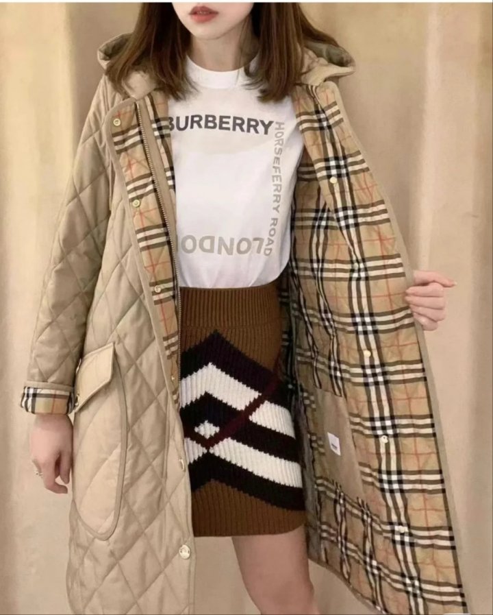 BURBERRY 버버리 후드 롱 퀄팅자켓 2COLOR