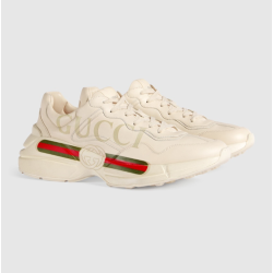  GUCCI 구찌 남여공용 롸이톤 로고 레더 스니커즈 500877