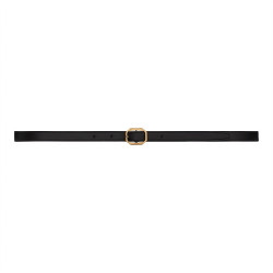 SAINT LAURENT 세인트로랑 가죽 프레임 버클 슬림 벨트 732560 (15mm) 2COLOR