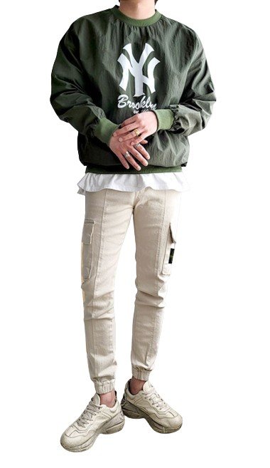 STONE ISLAND 스톤아일랜드 절개 하프 카고조거
