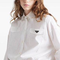●5월 판매 7위● PRADA 프라다 투포켓 스트링 셔츠 2COLOR