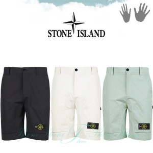 STONE ISLAND 스톤아일랜드 하프 밴딩 빅포켓 카고 반바지