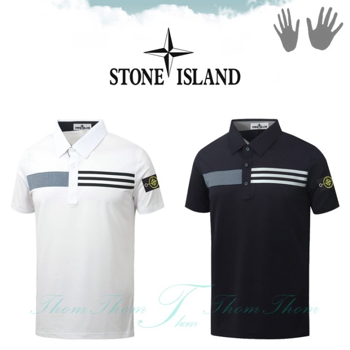 STONE ISLAND 스톤아일랜드 펠로이 카라 반팔