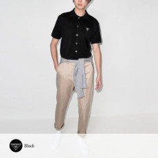 PRADA 프라다 밀라노 엠브로이더리 니트 반팔 가디건
