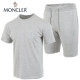 MONCLER 몽클레어 그레이 패치 반팔 & 반바지셋트