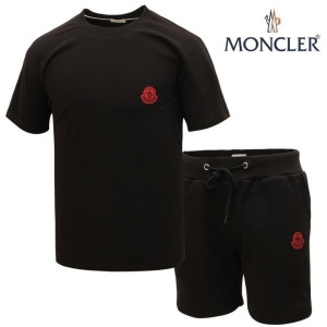MONCLER 몽클레어 레드 패치 반팔 & 반바지 셋트