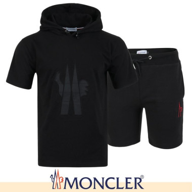 MONCLER 몽클레어 그레노블 빅로고 후드티 & 반바지 세트