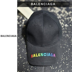 BALENCIAGA 발렌시아가 레인보우 챙 볼캡