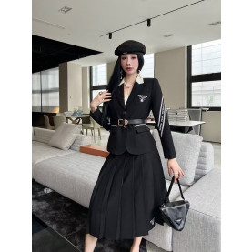 PRADA 프라다 롱 스커트 자켓셋트
