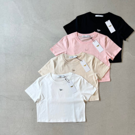 MAISON KITSUNE 메종키츠네 베이비 폭스패치 베이비 반팔티