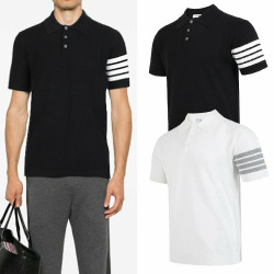 THOM BROWNE 톰브라운 사선 3버튼 니트