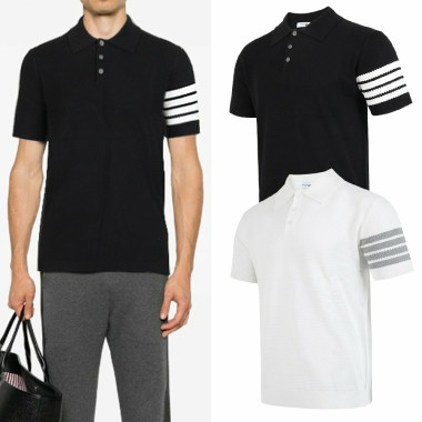 THOM BROWNE 톰브라운 사선 3버튼 니트