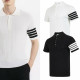 THOM BROWNE 톰브라운 사선 5버튼 니트