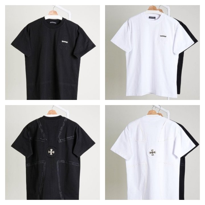 CHROME HEARTS 크롬하츠 십자가 징 반팔