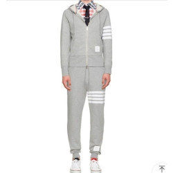 THOM BROWNE 톰브라운 사선완장 시그니쳐 코튼 후드집업 & 스웻팬츠 세트 3COLOR