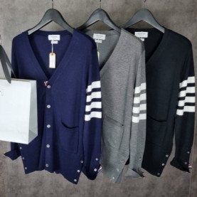 THOM BROWNE 톰브라운 사선 캐시미어 가디건 3COLOR