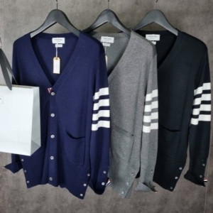 THOM BROWNE 톰브라운 사선 캐시미어 가디건 3COLOR