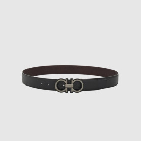 FERRAGAMO 페레가모 가길이 조절이 가능한 리버서블 간치니 벨트 67A254