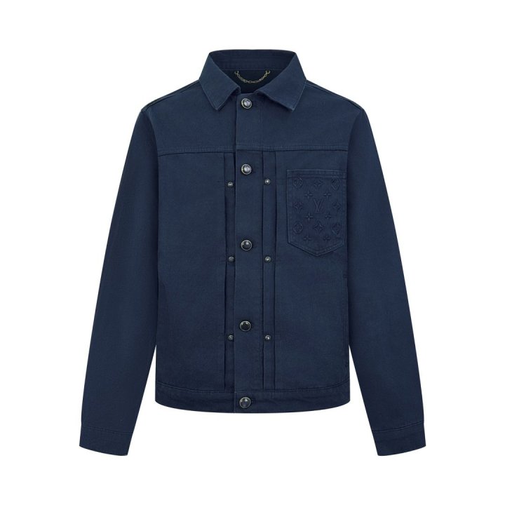 LOUIS VUITTON 루이비통 가먼트 다이드 데님 자켓