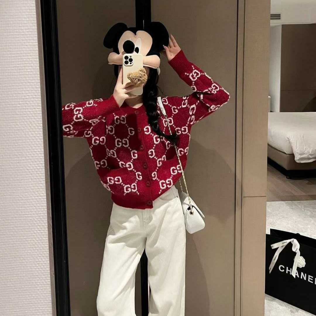  GUCCI 구찌 GG 쟈카드 가디건