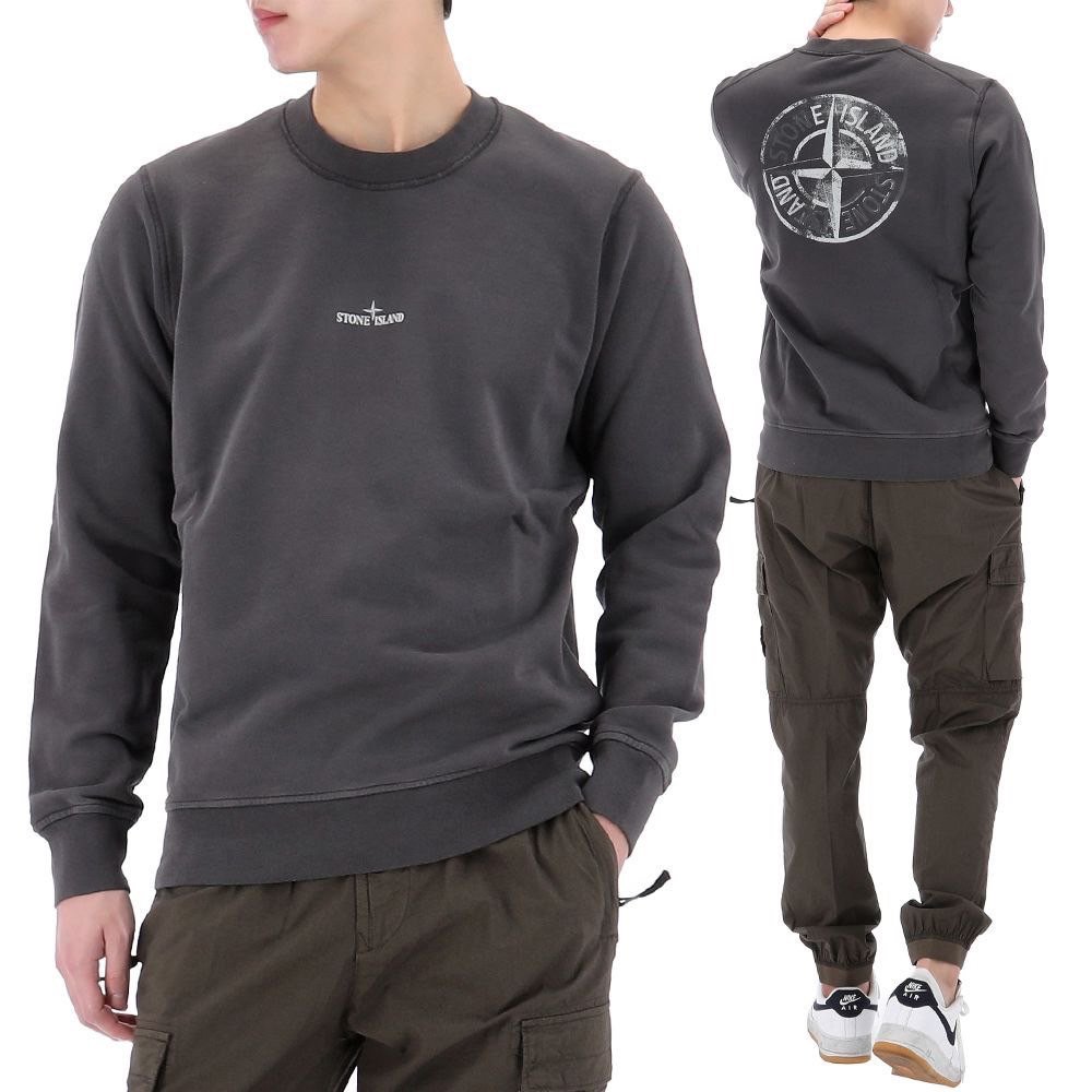 STONE ISLAND 스톤아일랜드 원형 프린트 스웻셔츠 맨투맨 2COLOR
