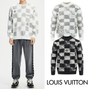 LOUIS VUITTON 루이비통 다미에 자가드 모헤어 니트