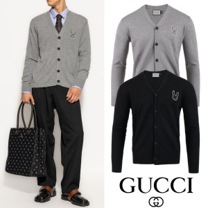GUCCI 구찌 래빗자수 울 가디건