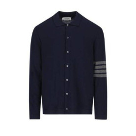 THOM BROWNE 톰브라운 캐시미어 저지 스티치 사선 셔츠