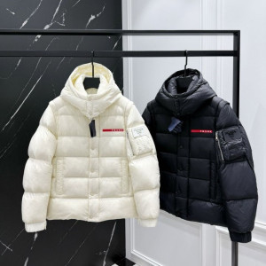 PRADA 프라다 하이브리드 다운 패딩