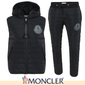MONCLER 몽클레어 빅로고 패딩 베스트 셋업