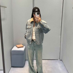 MIUMIU 미우미우 램스울 데님 자켓