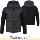 MONCLER 몽클레어 니트 레이어드 덕다운 후드 패딩 자켓