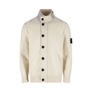STONE ISLAND 스톤아일랜드 컴퍼스 패치 하이넥 집업 가디건 2COLOR