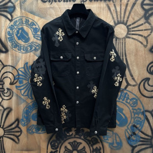 CHROME HEARTS 크롬하츠 워크독 크로스 패치 셔츠 자켓