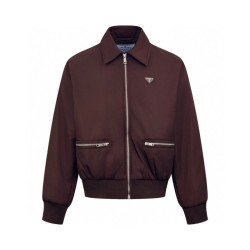 PRADA 프라다 리나일론 지퍼 블루종 자켓