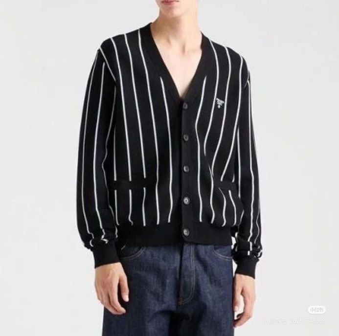 PRADA 프라다 스트라이프 가디건