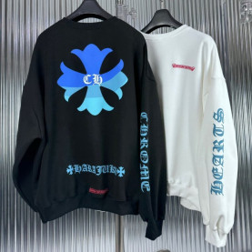 CHROME HEARTS 크롬하츠 블루 기모 맨투맨