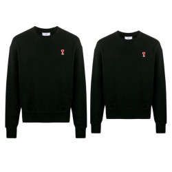 AMI 아미 체인 스몰패치 맨투맨