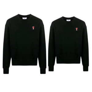 AMI 아미 체인 스몰패치 맨투맨