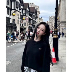 PRADA 프라다 트라이앵글 플레이트 울 니트