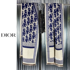 DIOR 디올 오블리크 패턴 숄 머플러