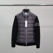 MONCLER 몽클레어 덕다운 블랙와펜 니트 패딩 자켓
