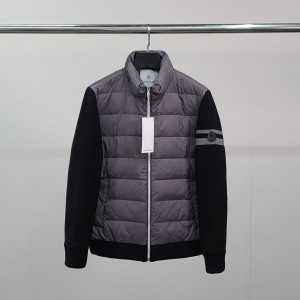 MONCLER 몽클레어 덕다운 블랙와펜 니트 패딩 자켓