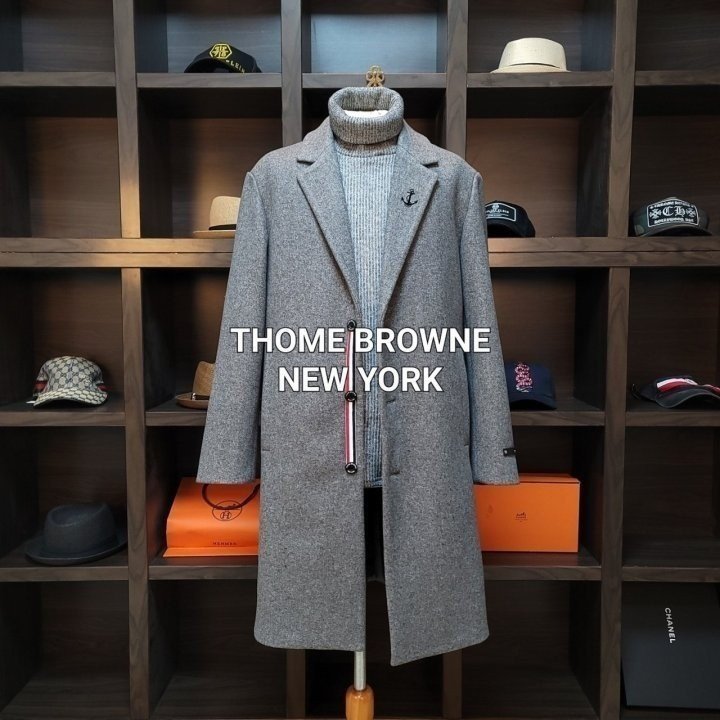 THOM BROWNE 톰브라운 삼선 시그니처 롱코트 2COLOR