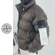 STONE ISLAND 스톤아일랜드 가먼트 레더 패딩 자켓