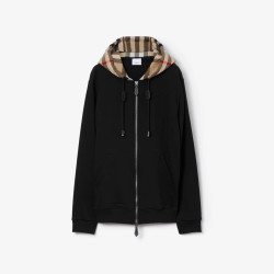 BURBERRY 버버리 008 체크 코튼 블렌드 후드집업