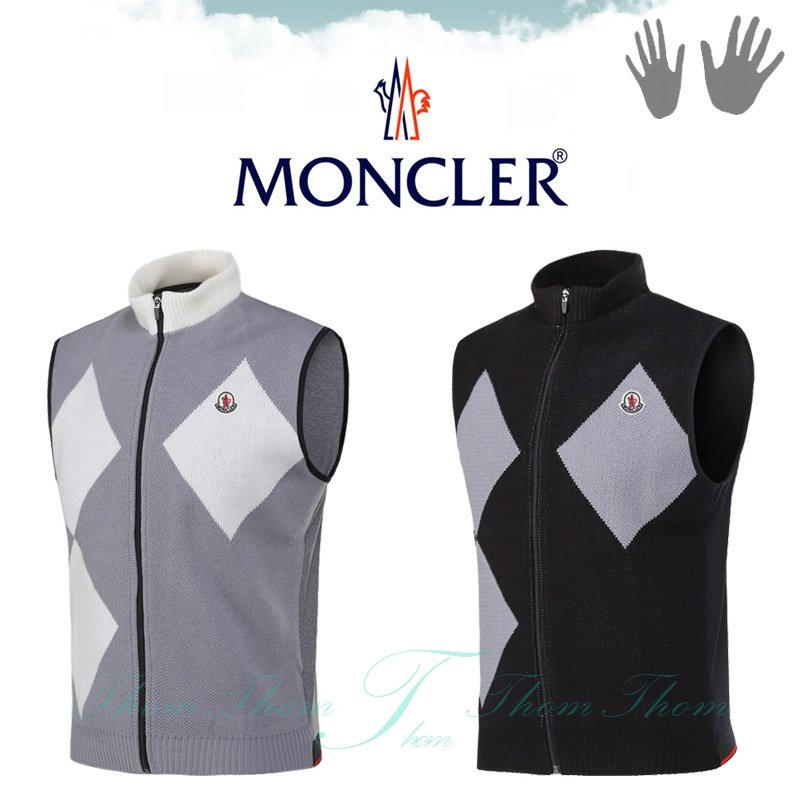 MONCLER 몽클레어 렌 풀집업 니트 조끼